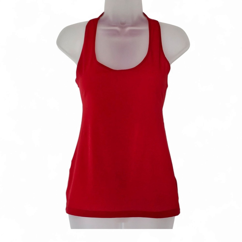 Silvia Tcherassi Red‎ Racerback Tank Top Size S Quiet Luxury Stretch